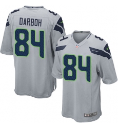 Men's Nike Seattle Seahawks #84 Amara Darboh Game Grey Alternate NFL Jersey