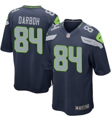 Men's Nike Seattle Seahawks #84 Amara Darboh Game Steel Blue Team Color NFL Jersey