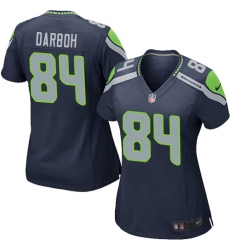Women's Nike Seattle Seahawks #84 Amara Darboh Game Steel Blue Team Color NFL Jersey