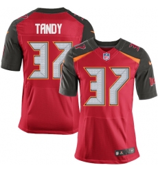 Men's Nike Tampa Bay Buccaneers #37 Keith Tandy Elite Red Team Color NFL Jersey