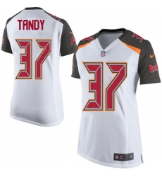 Women's Nike Tampa Bay Buccaneers #37 Keith Tandy Game White NFL Jersey
