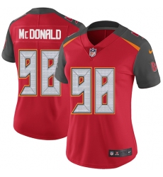 Women's Nike Tampa Bay Buccaneers #98 Clinton McDonald Elite Red Team Color NFL Jersey