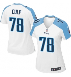 Women's Nike Tennessee Titans #78 Curley Culp Game White NFL Jersey