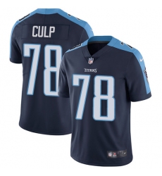 Youth Nike Tennessee Titans #78 Curley Culp Elite Navy Blue Alternate NFL Jersey