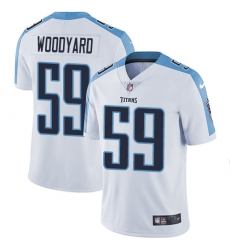Youth Nike Tennessee Titans #59 Wesley Woodyard Elite White NFL Jersey