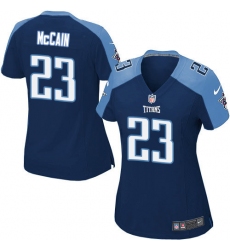 Women's Nike Tennessee Titans #23 Brice McCain Game Navy Blue Alternate NFL Jersey