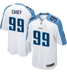 Men's Nike Tennessee Titans #99 Jurrell Casey Game White NFL Jersey