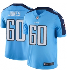 Youth Nike Tennessee Titans #60 Ben Jones Elite Light Blue Team Color NFL Jersey