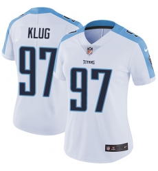Women's Nike Tennessee Titans #97 Karl Klug Elite White NFL Jersey