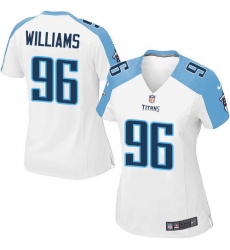 Women's Nike Tennessee Titans #96 Sylvester Williams Game White NFL Jersey