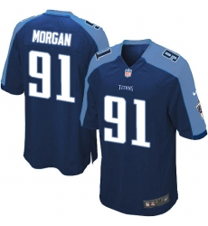 Men's Nike Tennessee Titans #91 Derrick Morgan Game Navy Blue Alternate NFL Jersey