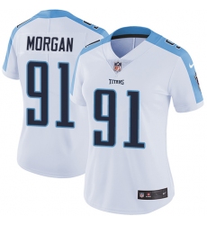 Women's Nike Tennessee Titans #91 Derrick Morgan Elite White NFL Jersey