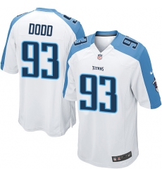 Men's Nike Tennessee Titans #93 Kevin Dodd Game White NFL Jersey
