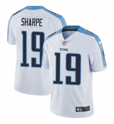 Youth Nike Tennessee Titans #19 Tajae Sharpe Elite White NFL Jersey