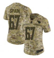 Women's Nike Tennessee Titans #67 Quinton Spain Limited Camo 2018 Salute to Service NFL Jersey
