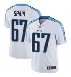 Youth Nike Tennessee Titans #67 Quinton Spain White Vapor Untouchable Limited Player NFL Jersey