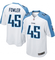 Men's Nike Tennessee Titans #45 Jalston Fowler Game White NFL Jersey