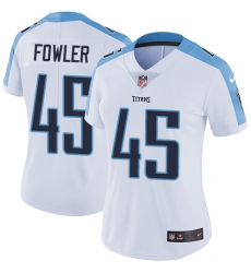 Women's Nike Tennessee Titans #45 Jalston Fowler Elite White NFL Jersey