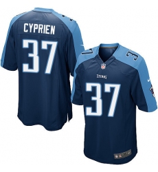 Men's Nike Tennessee Titans #37 Johnathan Cyprien Game Navy Blue Alternate NFL Jersey