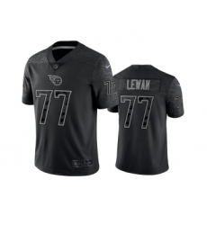 Men's Tennessee Titans #77 Taylor Lewan Black Reflective Limited Stitched Football Jersey