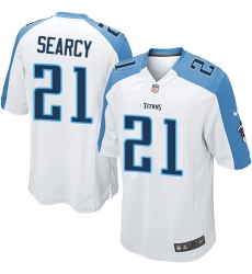 Men's Nike Tennessee Titans #21 Da'Norris Searcy Game White NFL Jersey