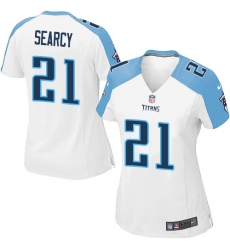 Women's Nike Tennessee Titans #21 Da'Norris Searcy Game White NFL Jersey