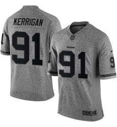 Men's Nike Washington Redskins #91 Ryan Kerrigan Limited Gray Gridiron NFL Jersey