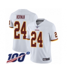 Youth Washington Redskins #24 Josh Norman White Vapor Untouchable Limited Player 100th Season Football Jersey