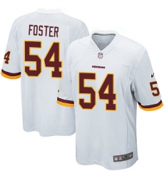 Men's Nike Washington Redskins #54 Mason Foster Game White NFL Jersey