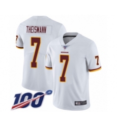 Men's Washington Redskins #7 Joe Theismann White Vapor Untouchable Limited Player 100th Season Football Jersey