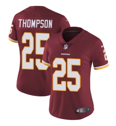 Women's Nike Washington Redskins #25 Chris Thompson Burgundy Red Team Color Vapor Untouchable Limited Player NFL Jersey