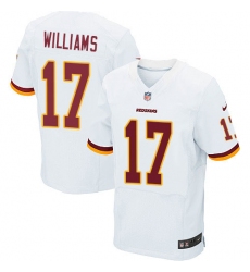 Men's Nike Washington Redskins #17 Doug Williams Elite White NFL Jersey
