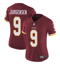 Women's Nike Washington Redskins #9 Sonny Jurgensen Elite Burgundy Red Team Color NFL Jersey
