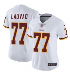 Women's Nike Washington Redskins #77 Shawn Lauvao Elite White NFL Jersey