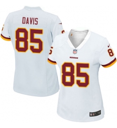 Women's Nike Washington Redskins #85 Vernon Davis Game White NFL Jersey