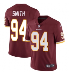Youth Nike Washington Redskins #94 Preston Smith Burgundy Red Team Color Vapor Untouchable Limited Player NFL Jersey