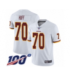 Youth Washington Redskins #70 Sam Huff White Vapor Untouchable Limited Player 100th Season Football Jersey