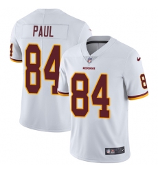 Youth Nike Washington Redskins #84 Niles Paul Elite White NFL Jersey
