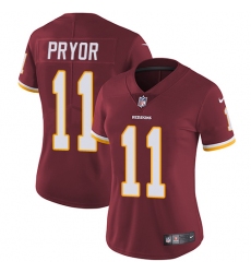 Women's Nike Washington Redskins #11 Terrelle Pryor Elite Burgundy Red Team Color NFL Jersey