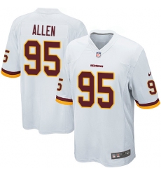 Men's Nike Washington Redskins #95 Jonathan Allen Game White NFL Jersey