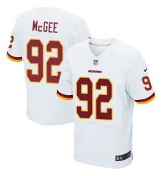 Men's Nike Washington Redskins #92 Stacy McGee Elite White NFL Jersey