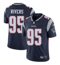 Youth Nike New England Patriots #95 Derek Rivers Navy Blue Team Color Vapor Untouchable Limited Player NFL Jersey