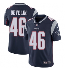 Men's Nike New England Patriots #46 James Develin Navy Blue Team Color Vapor Untouchable Limited Player NFL Jersey