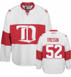 Men's Reebok Detroit Red Wings #52 Jonathan Ericsson Premier White Third NHL Jersey