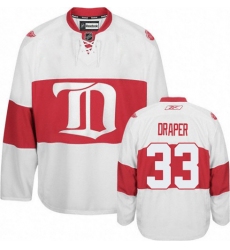 Men's Reebok Detroit Red Wings #33 Kris Draper Premier White Third NHL Jersey