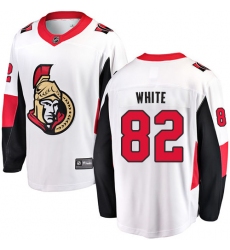Men's Ottawa Senators #82 Colin White Fanatics Branded White Away Breakaway NHL Jersey