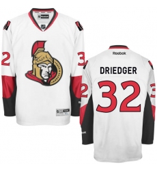 Youth Reebok Ottawa Senators #32 Chris Driedger Authentic White Away NHL Jersey