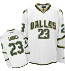 Men's Reebok Dallas Stars #23 Esa Lindell Premier White Third NHL Jersey