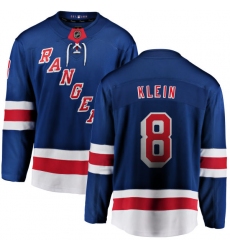 Youth New York Rangers #8 Kevin Klein Fanatics Branded Royal Blue Home Breakaway NHL Jersey