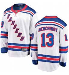 Youth New York Rangers #13 Sergei Nemchinov Fanatics Branded White Away Breakaway NHL Jersey